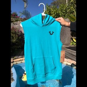 True Religion muscle tee hoodie